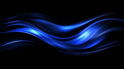 Futuristic Blue Abstract Wave Technology Background