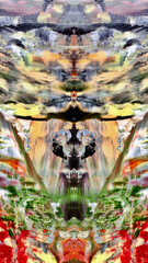 Abstract art background . Hand painting artwork on canvas .