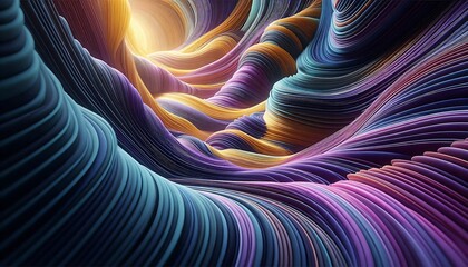 Obraz premium Abstract Colorful Swirling Landscape Background