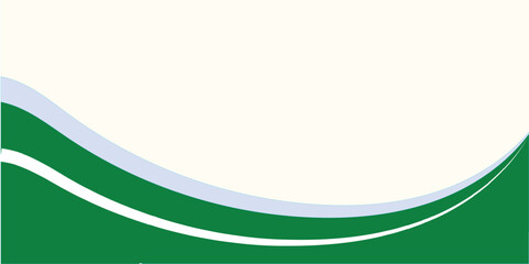 Modern green abstract banner background vector. Green dynamic curve banner vector with overlay layer