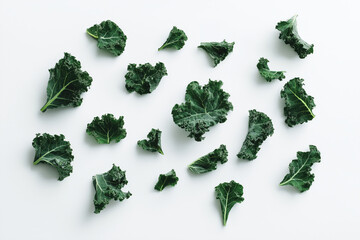 A close up of a bunch of chopped up green leafy vegetables