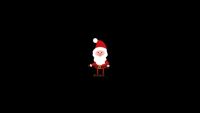 Christmas Icon Santa. This Mogrt template.