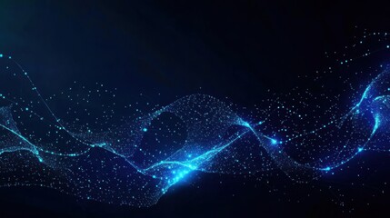 Obraz premium Science-inspired technology theme with luminous elements.
