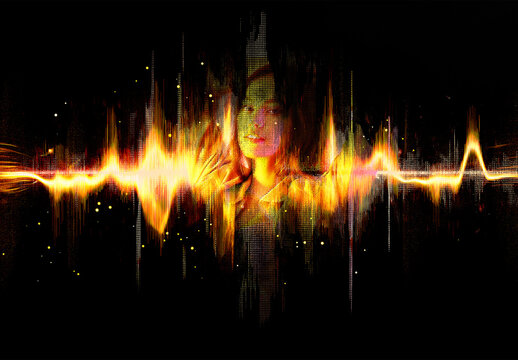 Sound Wave Effect Mockup