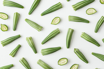 A close up of a bunch of green cactus with a few pieces missing