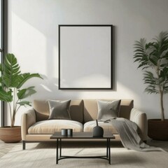 Living Room Poster Mockup Make a Statement