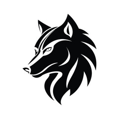 Fototapeta premium wolf heads logos, graphic logos,