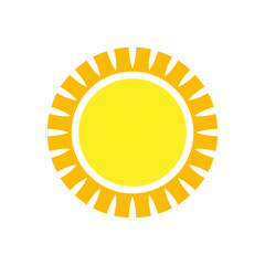 Sun vector icon. Summer illustration sign. hot symbol or logo.