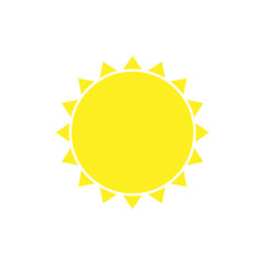 Sun vector icon. Summer illustration sign. hot symbol or logo.
