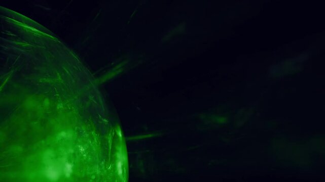 gigantische energiedurchstr&ouml;mte Plasmakugel, schwarzes Loch, Antimaterie, Weltall, Universum, Forschung, Wissenschaft, Technologie, Physik, Experiment, Science Fiction, Hintergrund,  schwarz, gr&uuml;n