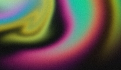 Chromatic Gradient with Grainy Texture and Vibrant Neon Flow