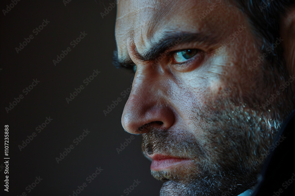 Poster designed with generative ai technology picture of handsome elegant gentleman