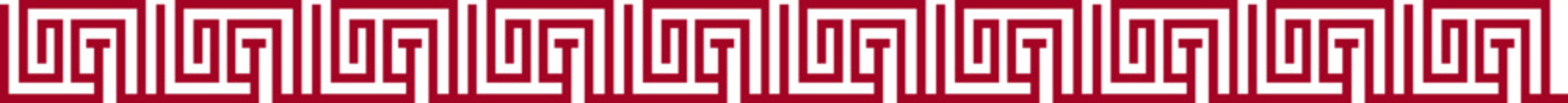 Vector : Red Geometric Greek Chinese New Year Decorative Ornament Style