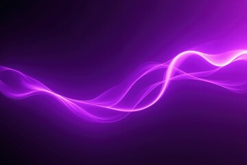 Vibrant purple wave of light on dark background.