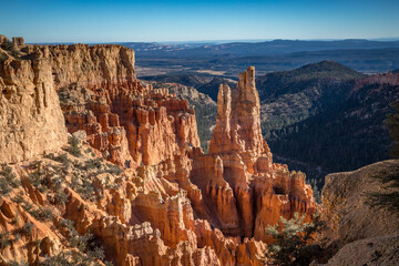 Majestic rock formations of Bryce Canyon in Cannonville, Utah