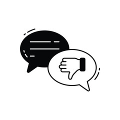 Disagree vector icon