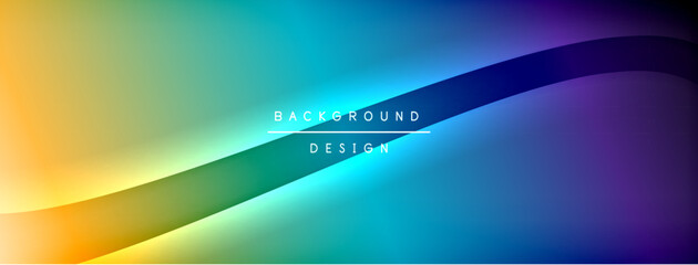 Bright rainbow style color gradient with curve round shape line background. Vector Illustration For Wallpaper, Banner, Illustration, landing page