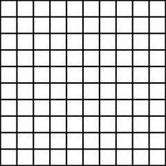 square pattern, black and white crossing lines - vector seamless repeatable grid texture