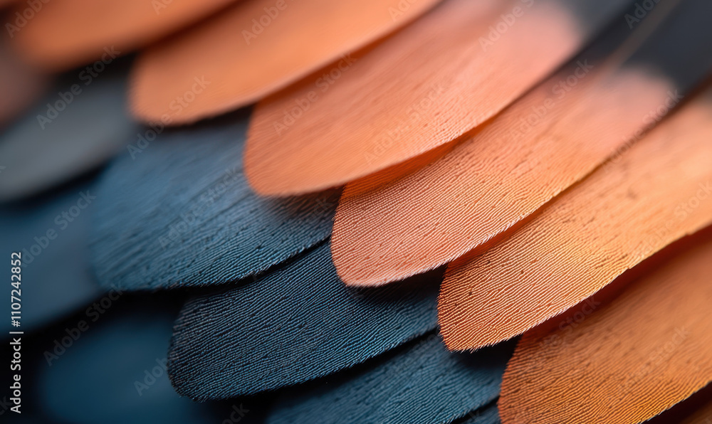Aufkleber captivating close-up of colorful bird feathers showcasing vibrant textures and intricate patterns