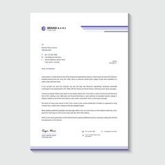 Business style letterhead design