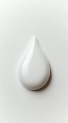 Fototapeta premium White Drop Symbol on Light Background