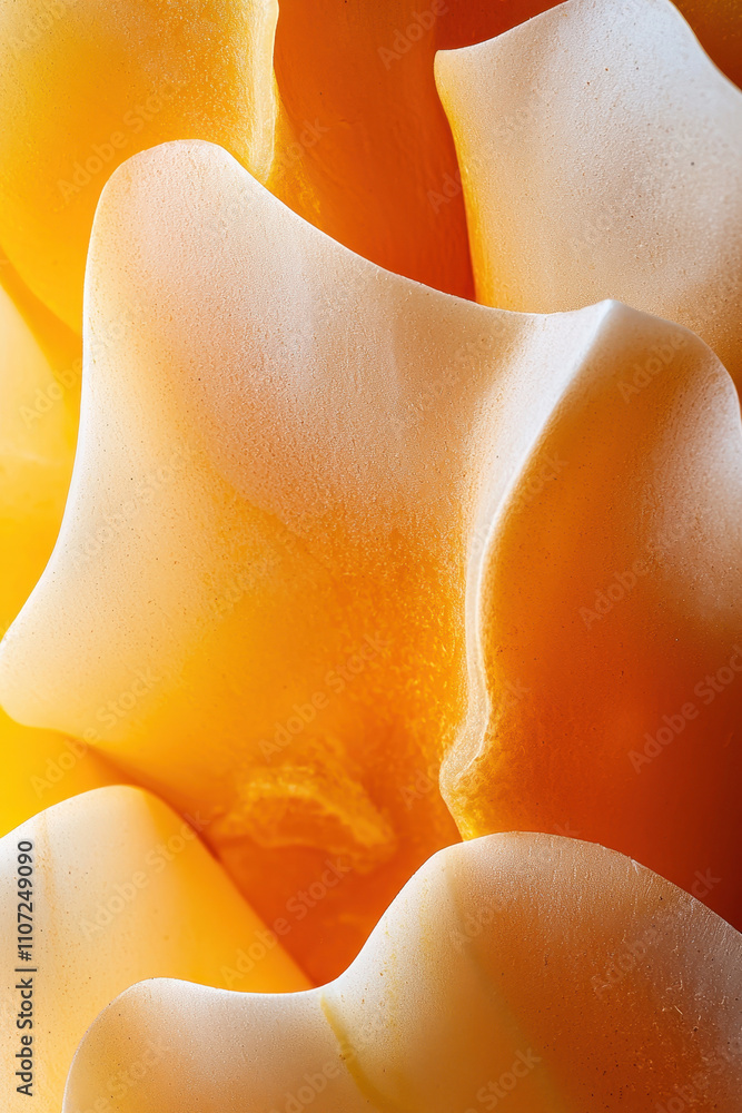 Poster immerse in the mesmerizing abstract texture of golden waves and curves with soothing warmth and natu