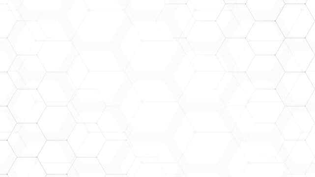 abstract hexagon background seamless pattern 4K animation video footage medical technology digital business background