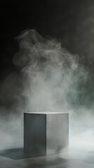 3d geometric cube podium for product placement