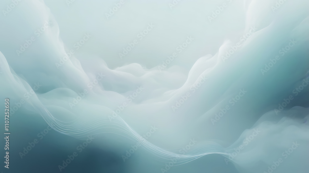 Aufkleber ethereal forming abstract background with misty and dreamy soft visuals elements.