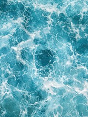 Obraz premium Coast as a background, aerial top view. Turquoise water background from top view. Summer seascape from air. Beautiful ocean