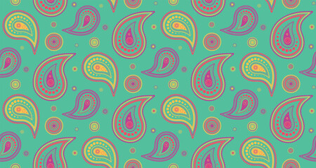 Card floral on india decorating. Botanical tranquility in curve sketching. Herb paisley at intricacy retro style.