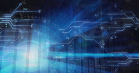 Image of network of connections over diagrams