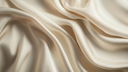 Obraz premium Elegant Beige Silk Fabric Wallpaper Texture Background