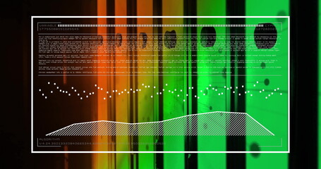 Image of digital data processing over computer servers