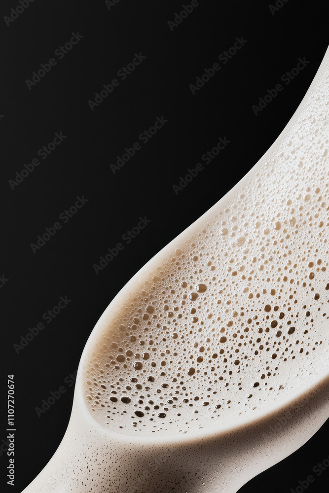 Aufkleber captivating abstract foam texture with light and shadow play in minimalistic form, highlighting arti