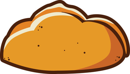 Vector : Sweet Bread Illustration Element Decoration Ornament 