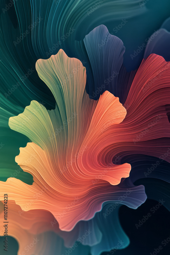 Aufkleber a colorful abstract background with a black background