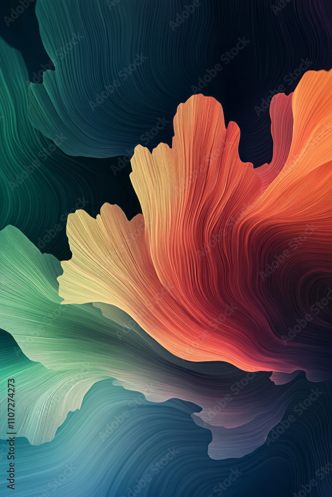Poster a colorful abstract background with a black background
