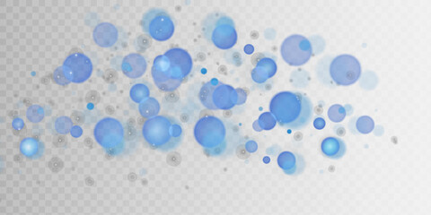 Blue bokeh blurred light. Abstract background with bokeh effect. Magic concept.