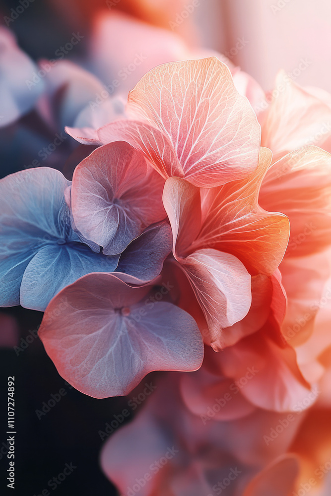 Poster a close up of a flower with a blury background