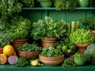 Embrace a Plant-Based Lifestyle: Fresh Vegetables, Colorful Produce, and Healthy Eating Concept for Going Veg and Sustainable Living