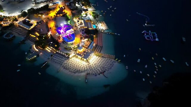 albania ksamil sea drone fly . High quality 4k footage