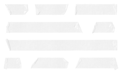 white masking tape strips on transparent background, crafting, art, scrapbooking, journal, sticky...
