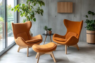 Minimal and Modern Lifestyle Loft Interior Design, Generative AI