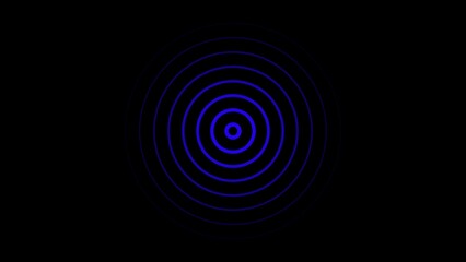 Digital radio waves concept illustration. Epicenter, target, radar, sonar icon concept. Radial signal or vibration elements.