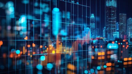 Fototapeta premium Analyze financial data, including interest, taxes, and profits, for wise investment decisions in real estate and home ownership. This concept is ideal for banner covers or website content. 