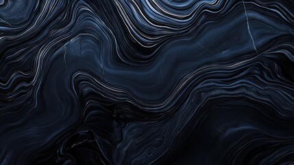 Obraz premium Abstract dark marble texture with swirling patterns and elegant flowing lines.