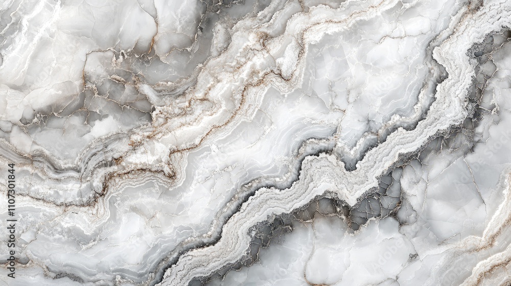 Poster elegant marble texture with intricate gray and white patterns.