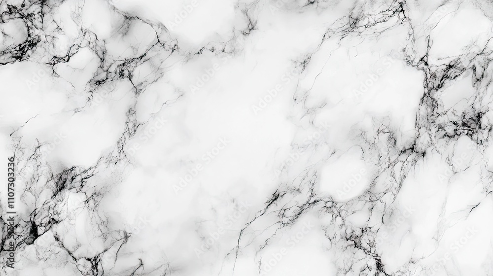 Poster elegant white marble texture with subtle gray veining pattern.