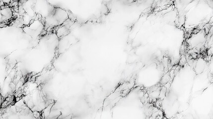Obraz premium Elegant white marble texture with subtle gray veining pattern.